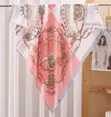 70x70cm Classic Scarf - Multi-Color Logo Pattern - 4