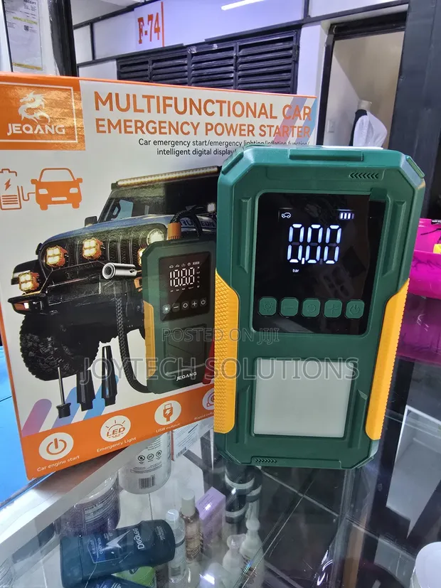 Heavy Duty Car Jump Starter with LED Light & Tyre Pump - 1