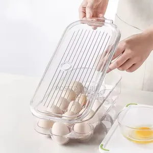 16 Grid Egg Holder with Handle & Lid
