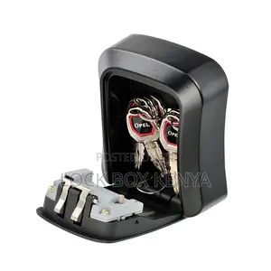 Sanduku la Kufungia Ufunguo wa Metali - 4 Dial Password Key Safe