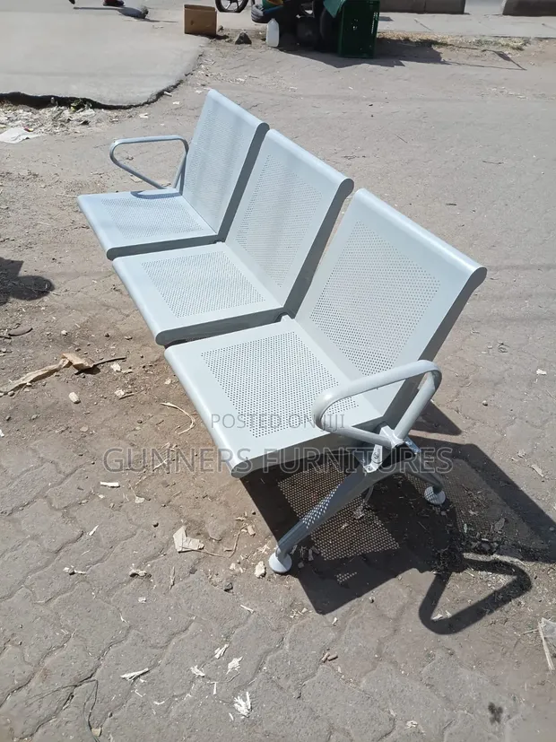 Brand New 3-Seater Heavy-Duty Office Bench - 1