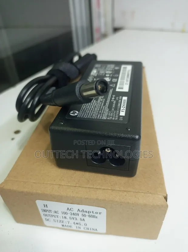 HP Big Pin Laptop Charger Adapter 18.5V 3.5A (65W) - 1
