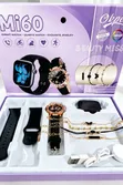 Smartwatch Jewelry Set - Black Silicone & Gold Accents - 3