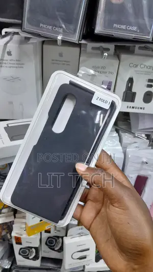 Elastomeric Silicone Case for Samsung Galaxy Z Fold 3 - Black