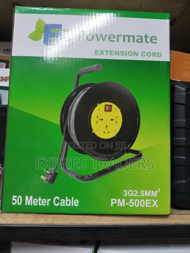 Powermate 50m 2.5mm Extension Cable Reel - 1