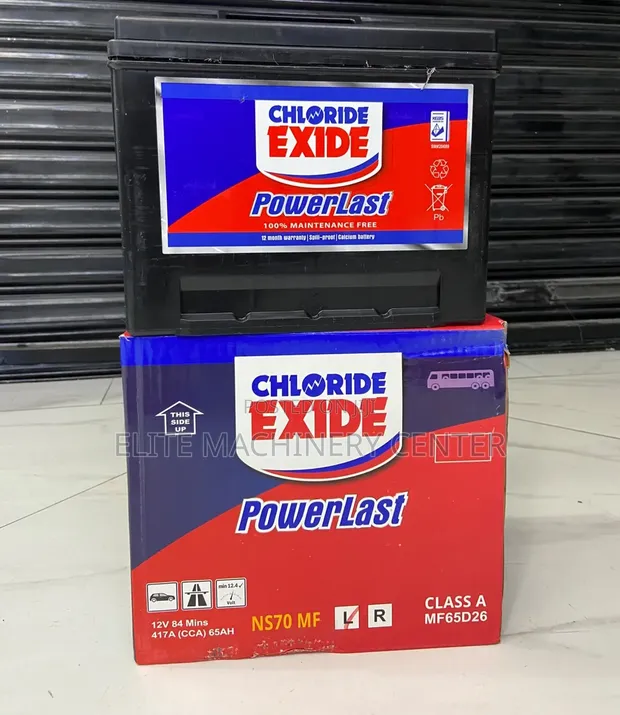 Chloride Exide PowerLast NS70 MF 12V Battery - 1