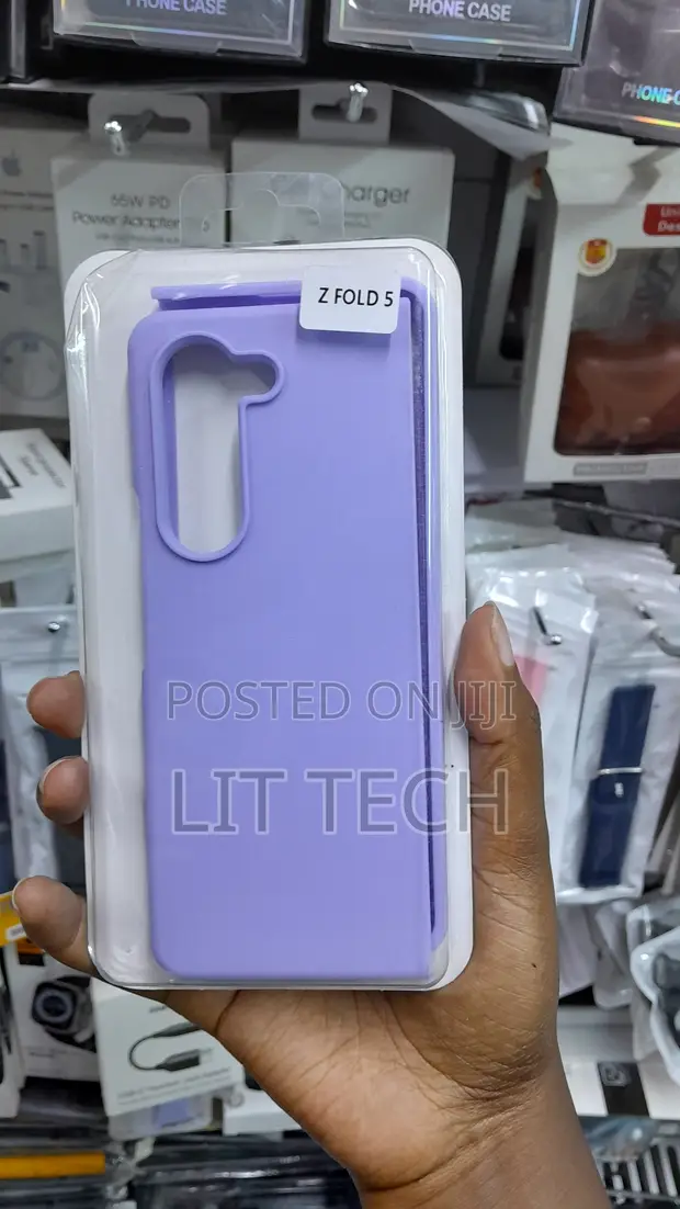 Elastomeric Silicone Cover for Samsung Z Fold 5 - Purple - 1