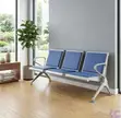 3-Link Padded Blue Reception Bench - Brand New - 4