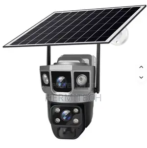 4G LTE Solar Security Camera, Dual 4MP HD PTZ