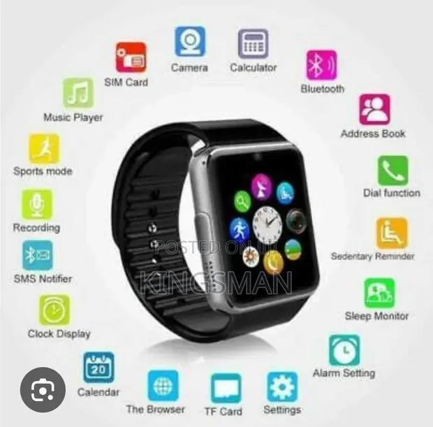 Smartbarry W008 Smartwatch with SIM/Memory Card Slot - 1