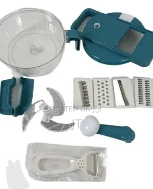 2-in-1 Manual Food Processor, Chopper & Grater with Peeler