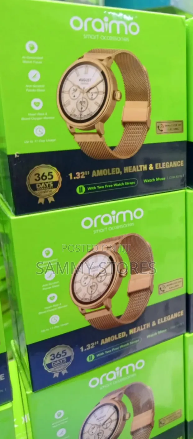 Oraimo OSW-831N Smart Watch AMOLED Heart Rate SpO2 - 1