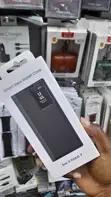 Samsung Galaxy Z Fold 7 Smart Clear View Wallet Cover - Black - 1