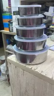 5pcs Stainless Steel Fresh Storage Box Set - 1