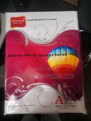 Clarion A3 Digital Matte Glossy Paper - 100 Sheets