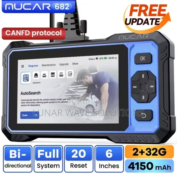 MUCAR 682 Bi-Directional Scanner: Lifetime Free OBD2 Tool - 1