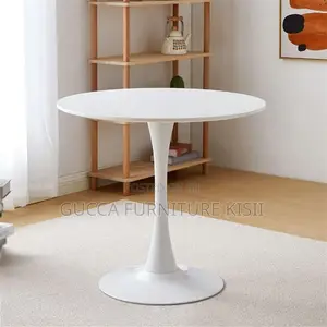 Marble Round Eames Style Dining Table