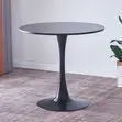 Marble Round Eames Style Dining Table - 4