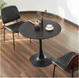 Marble Round Eames Style Dining Table - 5
