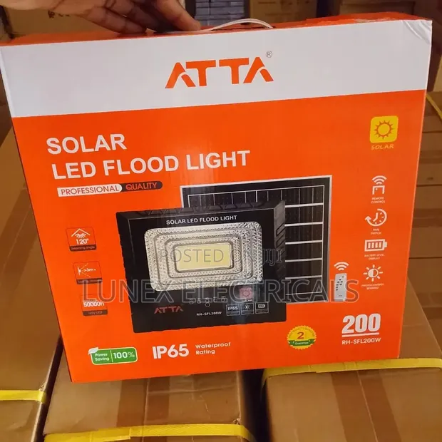 ATTA 200W Solar LED Flood Light - 1