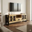 Rustic Loft-Style TV Media Unit / Living Room Credenza - 1