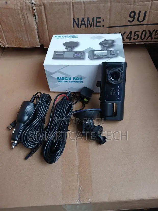 3-Camera Dash Cam | 360° Car Protection - 1