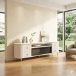 Brand New Executive White TV Stand Console - 1