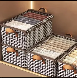 Fabric Wardrobe Organizer Box - Foldable & Space Saving
