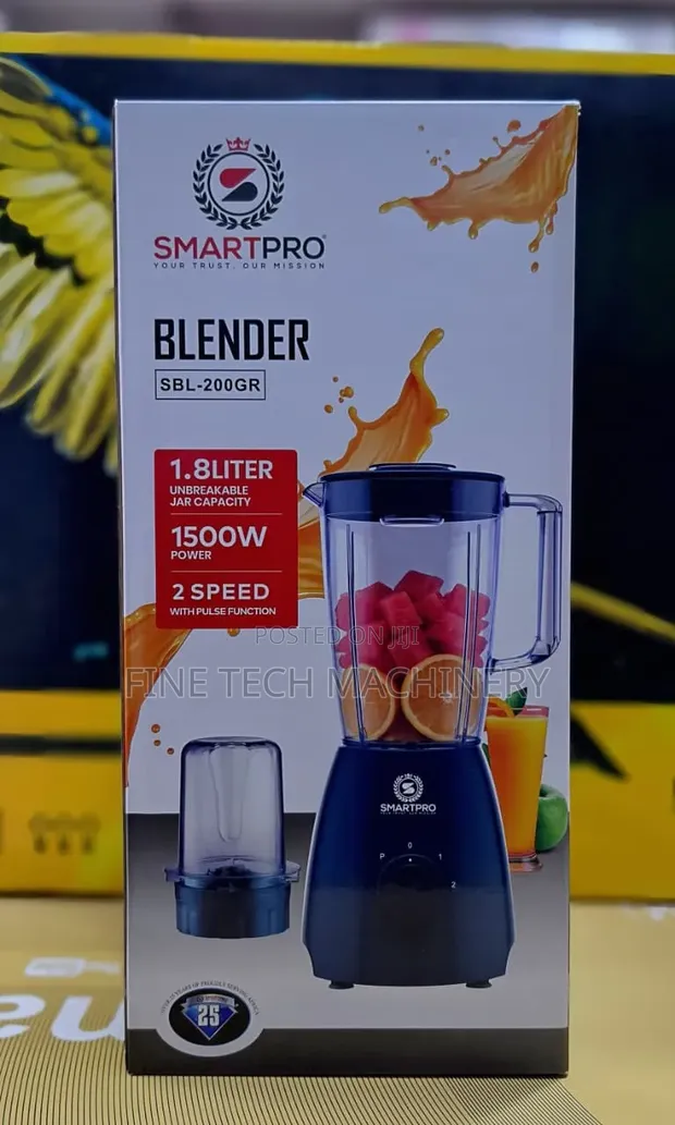 Smartpro 2-in-1 Blender SBL-200GR with Unbreakable Jar - 1