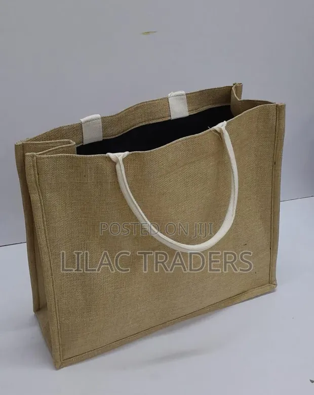 Alba Handbags Linen Reusable Jute Shopping Bags - 1