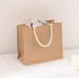 Alba Handbags Linen Reusable Jute Shopping Bags - 2