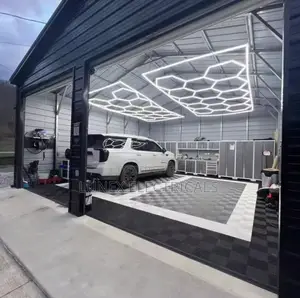 High Grid Hexagon Ceiling Lights for Auto Repair Workshop/Car Detailing