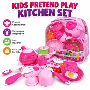 Kids Pretend Play Kitchen Set - Toy Cooking Set