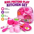 Kids Pretend Play Kitchen Set - Toy Cooking Set - 1