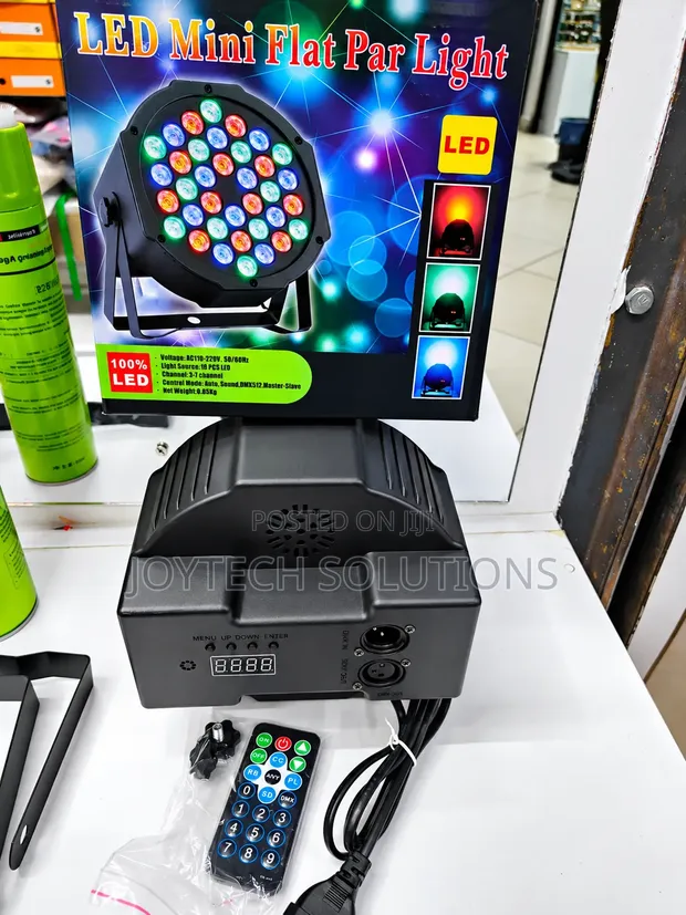 36W RGB LED Mini Flat PAR Stage Light with Remote - 1