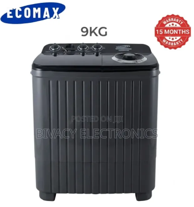 Ecomax 9kg Semi-Automatic Washing Machine - 1