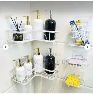5-Piece Corner Shower Caddy Organizer Set