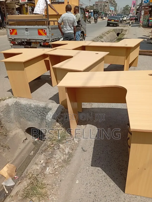 120cm L-Shaped Office Desk - Brand New - 1