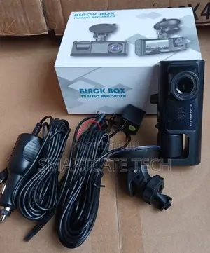 3-in-1 Dash Camera with Front, Rear, Interior Recording & Night Vision