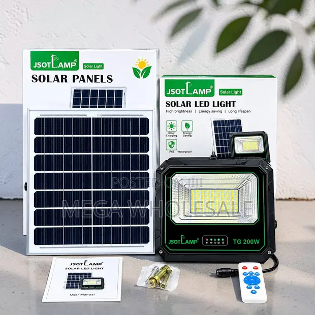 JSOTLAMP TG 200W Solar LED Flood Light - 1