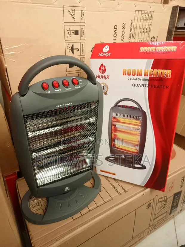 Nunix HQ1250 Ceramic Quartz Room Heater - Portable Electric - 1