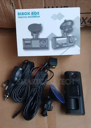 3-Channel Dash Cam with Front, Rear, and Interior Cameras