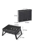 Compact Folding Charcoal BBQ Grill for Camping & Picnics - 1