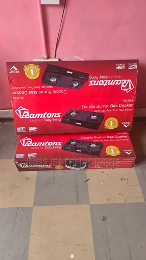 Ramtons RG/516 Double Burner Gas Cooker
