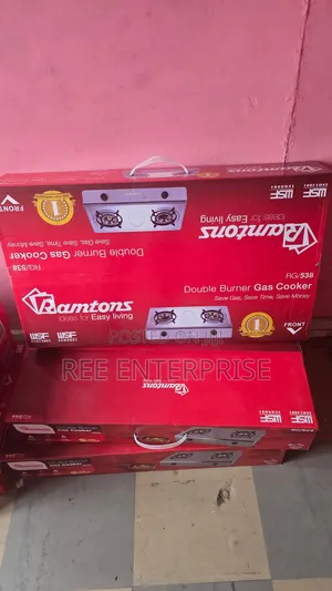 Ramtons RG/538 Double Burner Gas Cooker