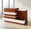 Office Reception Counter Desk - Black - 3