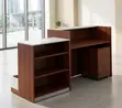 Office Reception Counter Desk - Black - 4