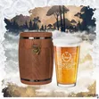 Vintage Beer Glass & Barrel Gift Set - 5