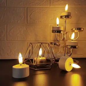 LED Flameless Tealight Candles (6pcs Rechargeable)