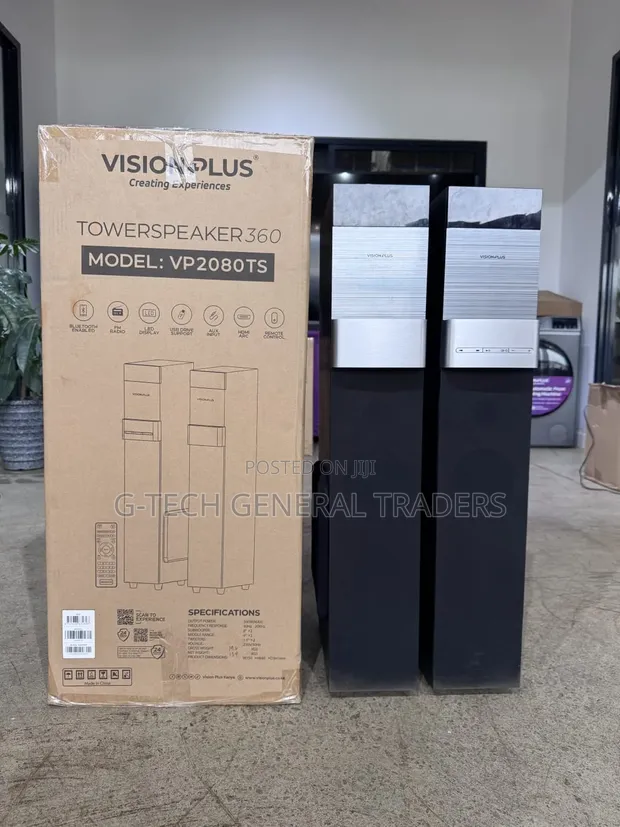 Vision Plus Tower Speaker 360 (VP2080TS) - 1